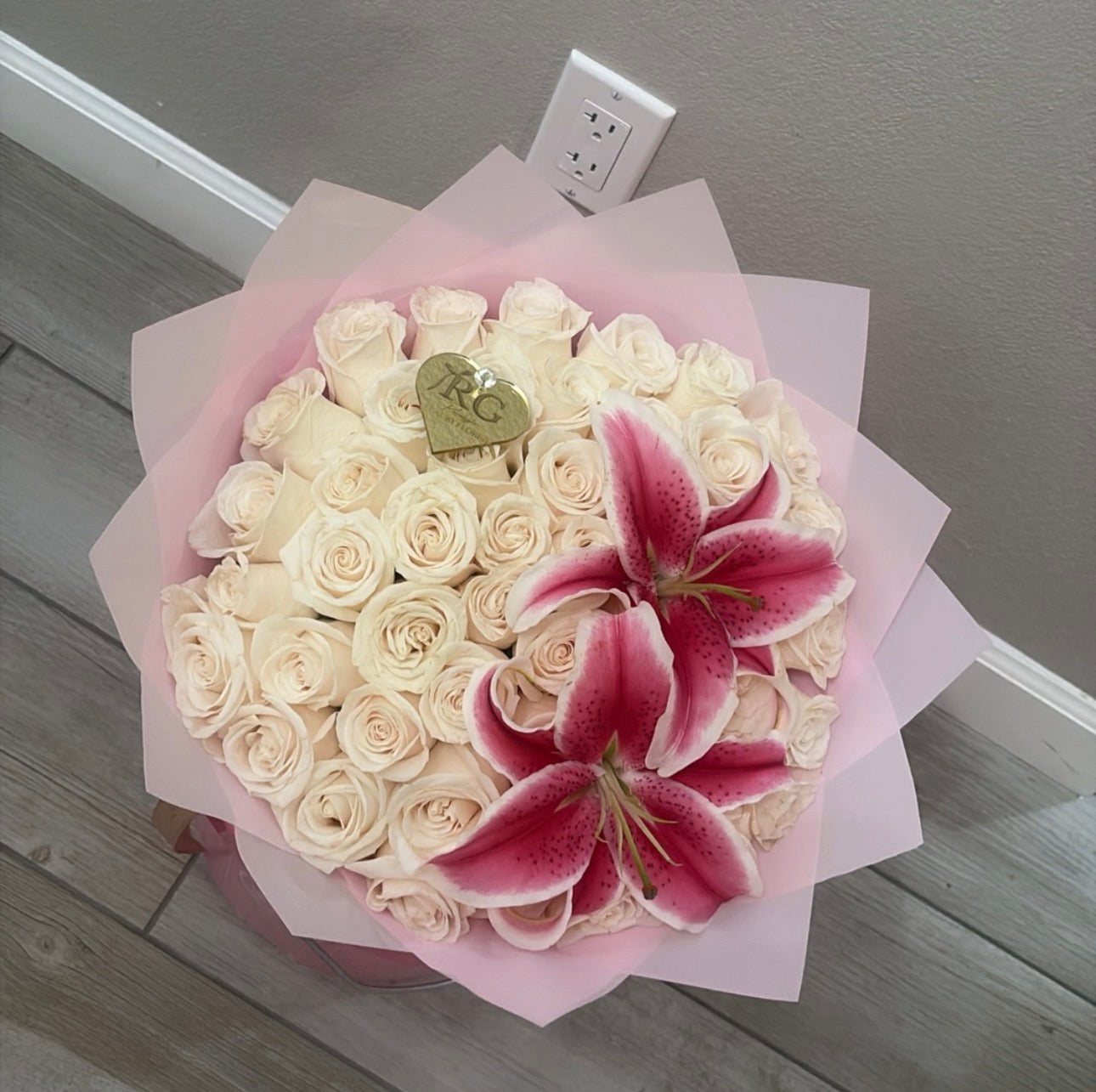 Blush Lily Bouquet 🤍