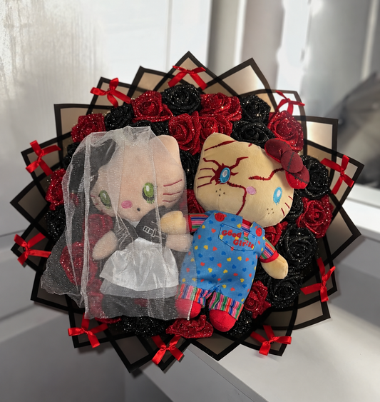 Chucky & Wife Bouquet 👰🌹🔪